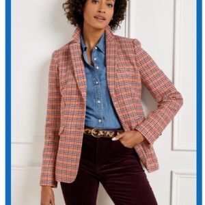 Talbots Blazer | Apple Cider Plaid | Size 12